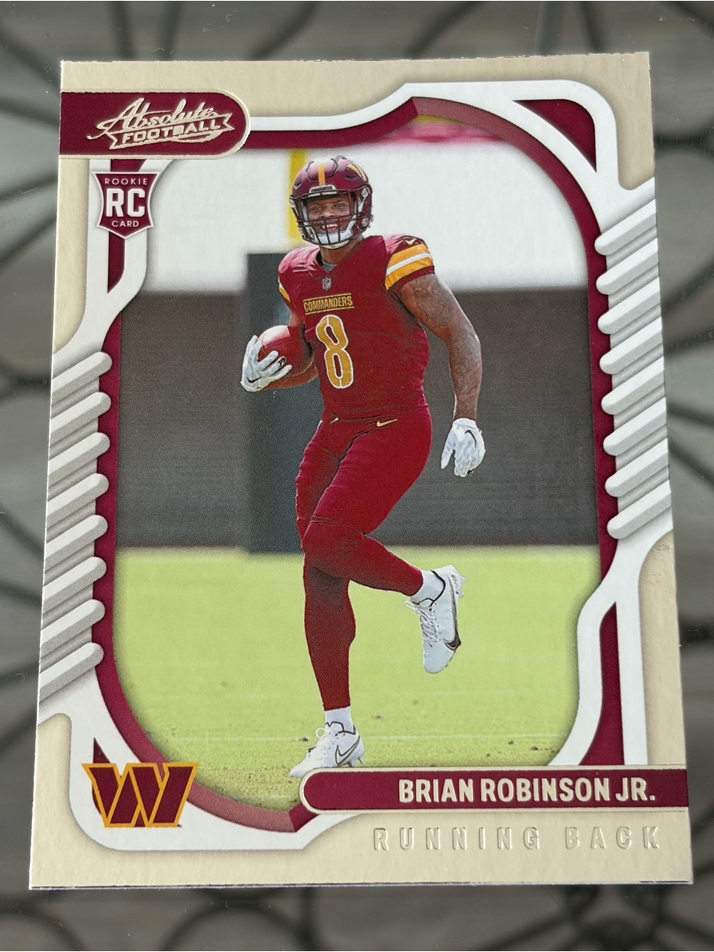 Brian Robinson Jr 2022 Panini Washington Commanders Rookie RC NFL Football Card
